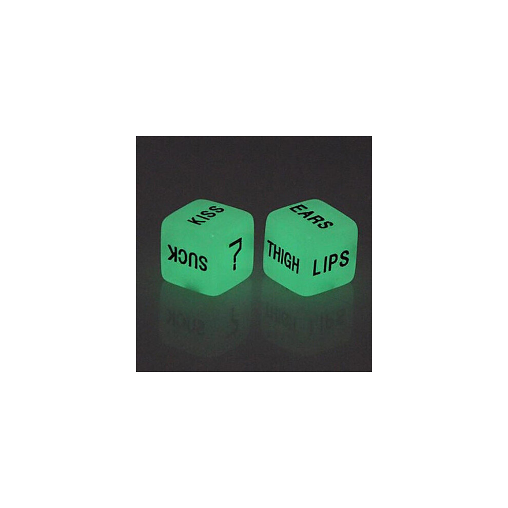 House Of Glass Dark Glow In The Kinky Dice Set For Couples