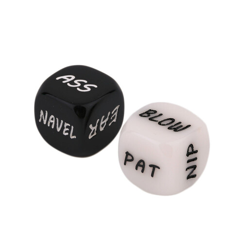 Black and White Sexual Position Dice Set 1