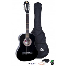 (Black) Rio 3/4 Junior Acoustic Classical Guitar Pack
