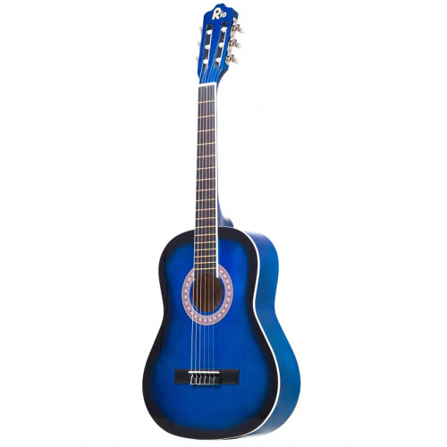 (Blue) Rio 3/4 Junior Acoustic Classical Guitar Pack 1