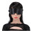 Black Faux Leather Blindfold 1