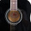 (Black) Rio 4/4 41'' Acoustic Dreadnought Guitar Pack 3