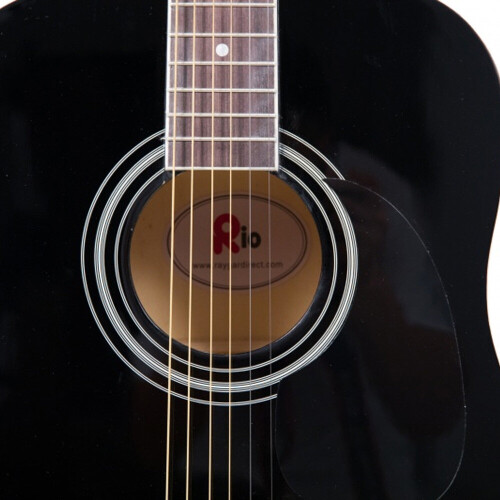 (Black) Rio 4/4 41'' Acoustic Dreadnought Guitar Pack 2