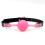 Keep Quiet' Silicone Ball Gag (Black and Pink) 1