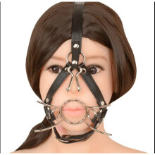 Leather Face Harness and Anal Kit