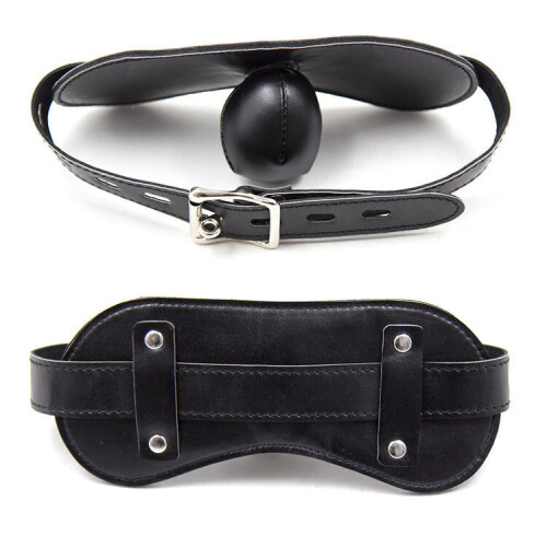 Faux Leather Internal Bulb Gag 1