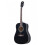 (Black) Rio 4/4 41'' Acoustic Dreadnought Guitar Pack 2