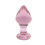 Pretty Pink Glass Butt Plug 1