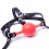Speak No Evil' Red Ball Gag Head Harness 3