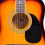 (Sunburst) Rio 4/4 41'' Acoustic Dreadnought Guitar Pack 3