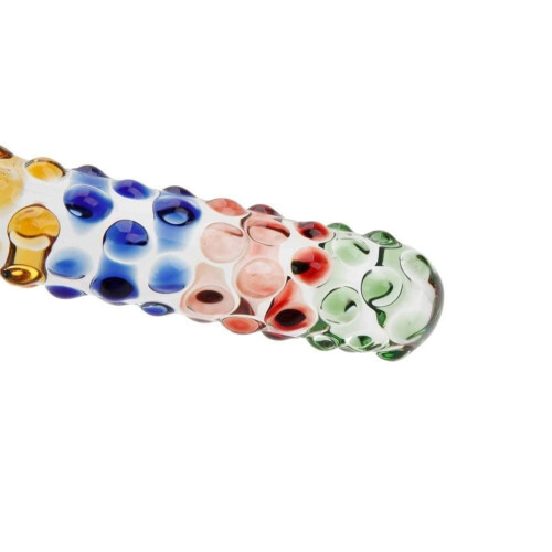 The Spotty Heart Glass Dildo 1