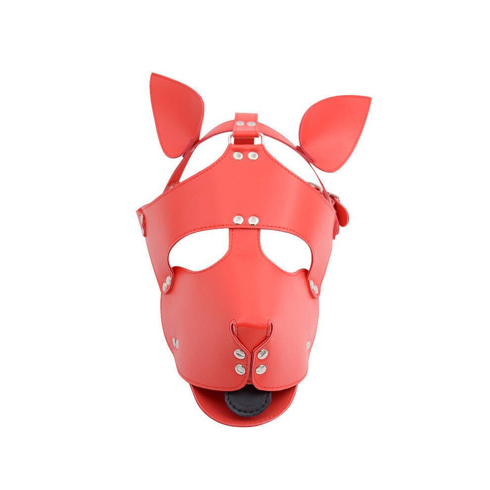 House Of Glass Red The Dog Bdsm/Fetish Mask