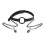 O' Ring Gag and Nipple Clamp Set (Black) 1