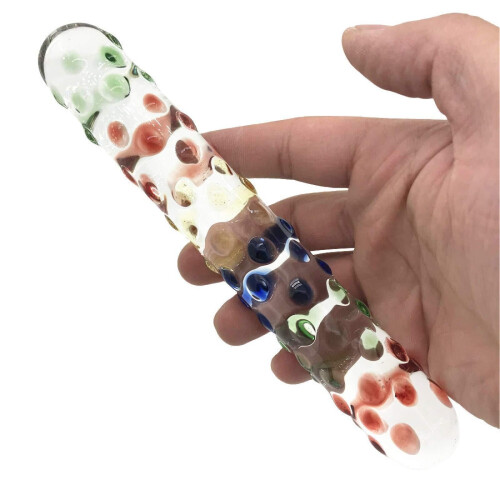 Glacier Rainbow Textured Dildo 2