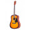 (Sunburst) Rio 4/4 41'' Acoustic Dreadnought Guitar Pack 2