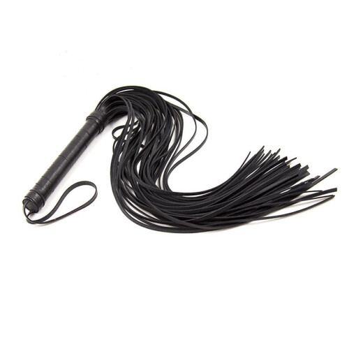 Black Faux Leather Submission Flogger