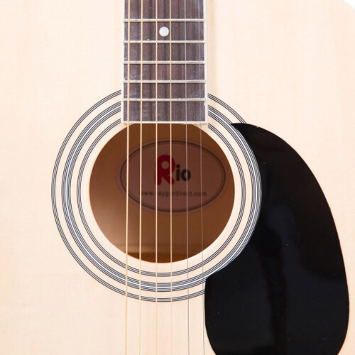(Natural) Rio 4/4 41'' Acoustic Dreadnought Guitar Pack 2