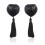 Burlesque Sequin Heart Nipple Tassel (Black) 1