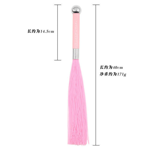 Red Silicone Flogger Whip 2