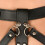 Leather Adjustable Belt with Lockable Chastity and Thong 5