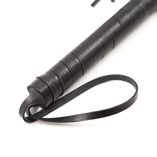 Black Faux Leather Submission Flogger 1