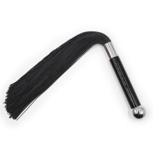 Black Silicone Flogger Whip