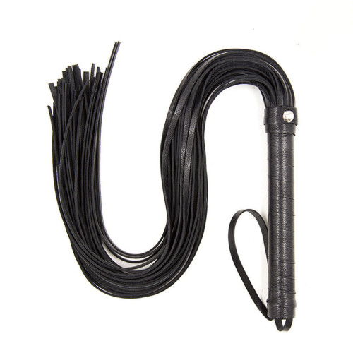 Black Faux Leather Submission Flogger 2