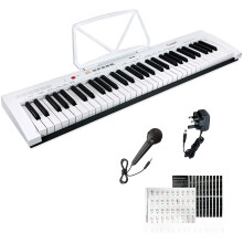 61 Keys Teaching Electronic Keyboard Digital Music Instrument Piano & Microphone