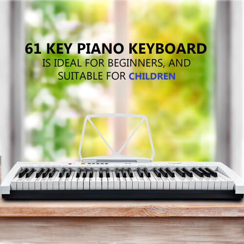 61 Keys Teaching Electronic Keyboard Digital Music Instrument Piano & Microphone 1