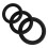 Basic Set of Three Cock Rings (Black) 1