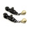 Black Nipple Clamps with Gold Bells 2