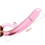 Glacier Glass Pink Curved Tentacle Dildo 2