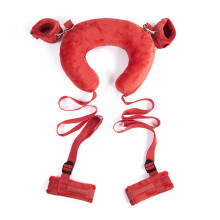 Red Padded Neck and Cuff BDSM Restraints