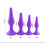 Quadruple Purple Butt Plug Training Set 4