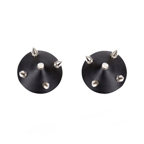 Spiked Faux Leather Nipple Covers 2