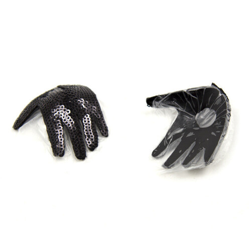 Cheeky Black Sequin Hand Shaped Nipple Pasties 1