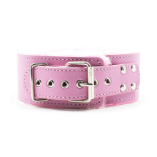 Red Furry Bondage Collar and Lead