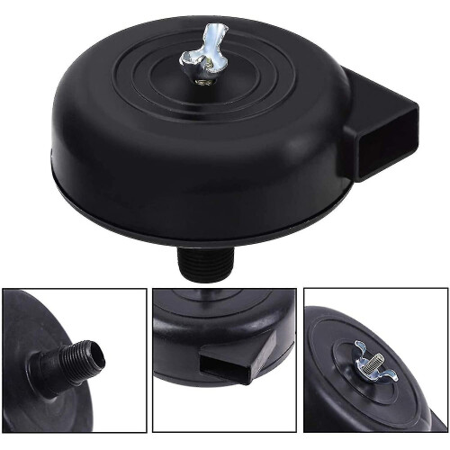 2 Pcs Compressor Filter, 16mm 3/8pt Male Thread Silent Compressor For Air Compressor (black) 1