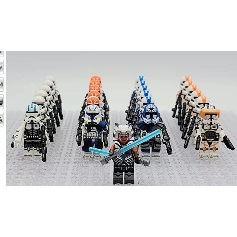 (Style F 25pcs) Star Wars Clone Troopers Minifigures  Fit Lego