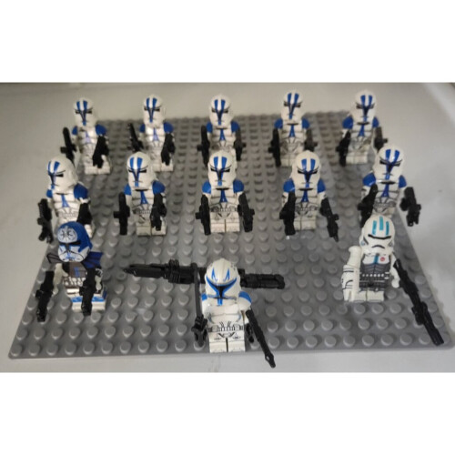 (Style H 18pcs) Star Wars Clone Troopers Minifigures  Fit Lego 1