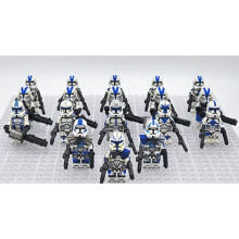 (Style H 18pcs) Star Wars Clone Troopers Minifigures Fit Lego