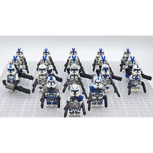 (Style H 18pcs) Star Wars Clone Troopers Minifigures  Fit Lego