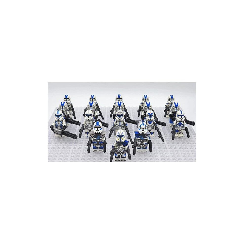 (Style H 18pcs) Star Wars Clone Troopers Minifigures  Fit Lego