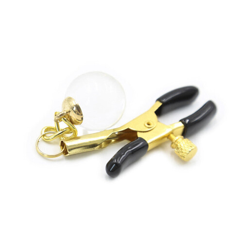 Adjustable Nipple Clamps with Beaded Accessories (Silver)