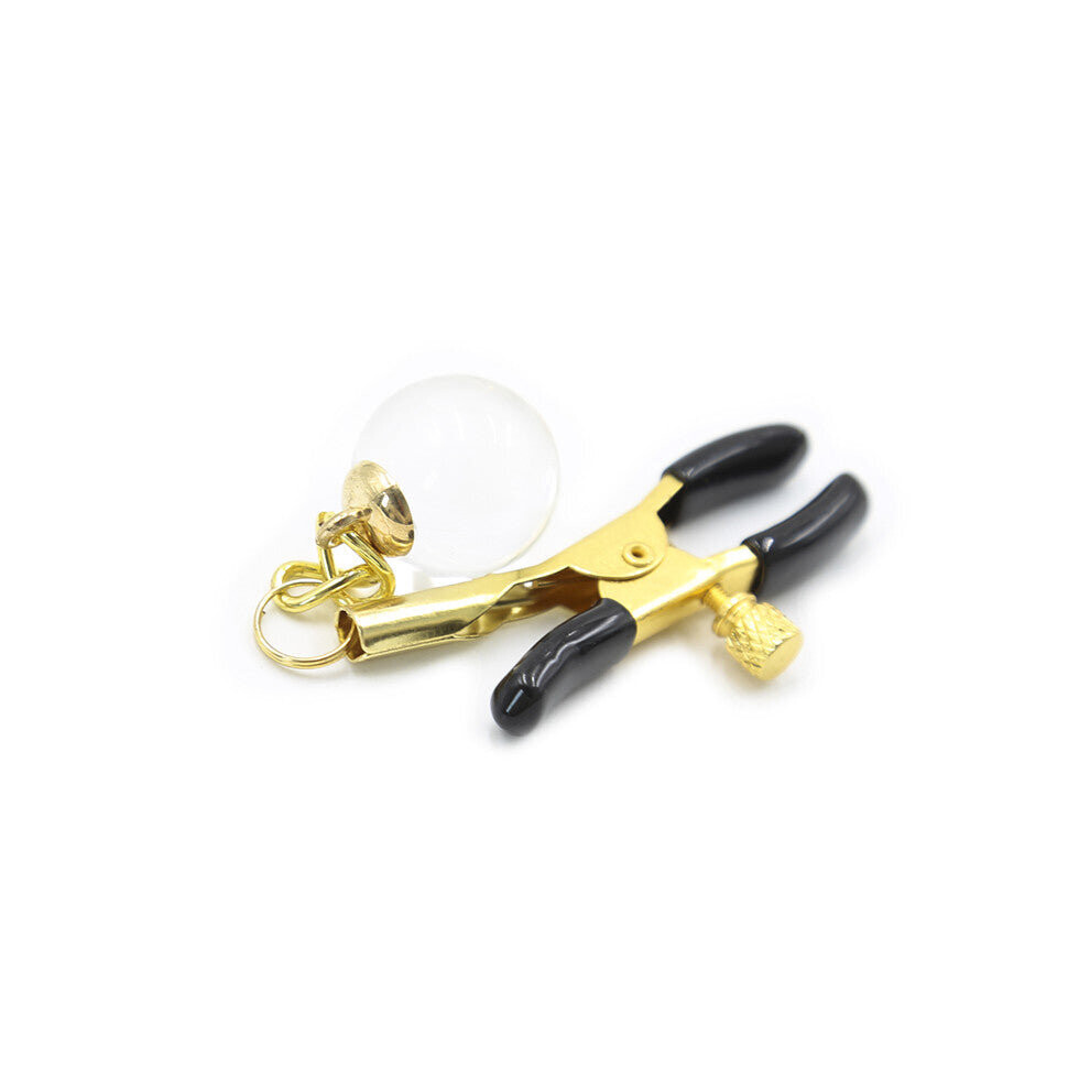 House Of Glass Silver Adjustable Nipple Clamps With Beaded Accessories (Silver)