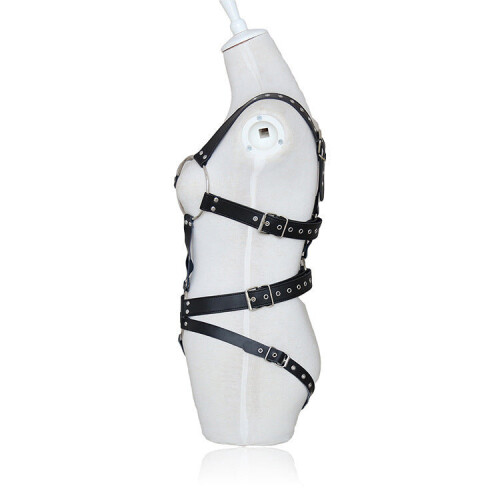 Open Cup Crotchless Body Harness 1