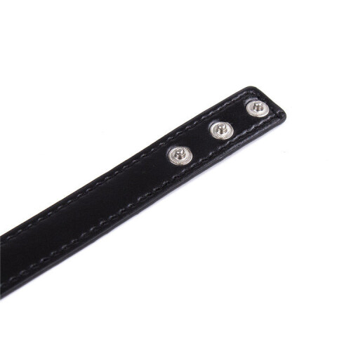 Press Stud Faux Leather Fetish Collar 2
