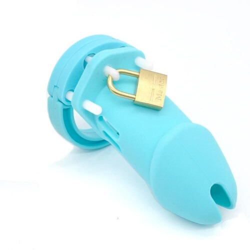 The Predator White Silicone Chastity Cage 1
