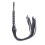 Diamante Handle Black Faux Leather Flogger 1