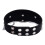 Black Silicone Bondage Collar with Chain Detail 2